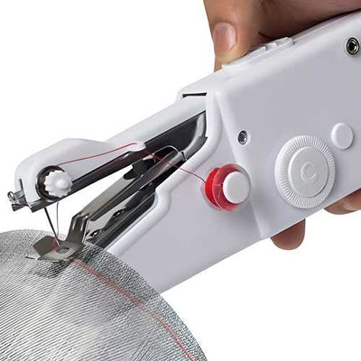 Portable Stitching Machine for Home Tailoring – White Handy Stapler Style
